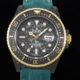 DIW Custom Rolex Fake Sea-Dweller Carbon Fiber Case Gold Bezel – A Fusion of Luxury and Innovation