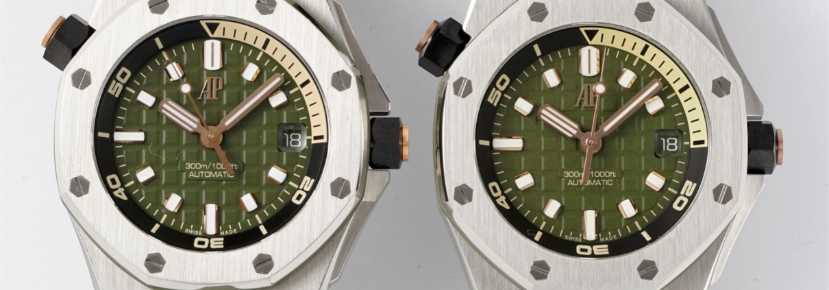 APS Audemars Piguet 15720ST Watch Details Comparison