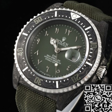 DIW Custom Fake Rolex Sea-Dweller Black Arabic Numeral Scale Watch – A Cutting-Edge Evolution of a Classic