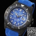 DIW Custom Fake Rolex Sea-Dweller Carbon Fiber Case Blue Dial – A Fusion of Modern Craftsmanship and Iconic Design