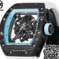 RM Factory Replicas Richard Mille RM055: The Stunning Blue Bezel Carbon Fiber Case