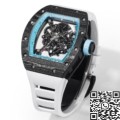 RM Factory Replicas Richard Mille RM055: The Stunning Blue Bezel Carbon Fiber Case