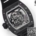 RM Factory Fake Richard Mille RM055: The Exquisite Gold Bezel Carbon Fiber Case