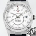 ZF Factory Fake Rolex Sky-Dweller M336239-0003 White Dial: The Ultimate Replica with Heavy Metal Precision