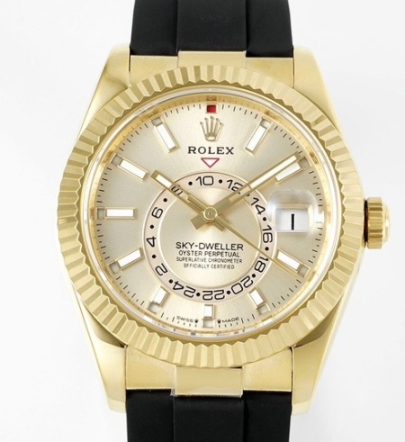 ZF Factory Imitation Rolex Watch Sky-Dweller M336238-0001 Gold Watch Case: A Luxurious Replica