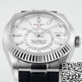 ZF Factory Fake Rolex Sky-Dweller M336239-0003 White Dial: The Ultimate Replica with Heavy Metal Precision