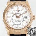 ZF Factory Rolex Sky-Dweller Replica M326235-0004 Rose Gold Bezel White Dial: Affordable Luxury