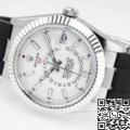 ZF Factory Fake Rolex Sky-Dweller M336239-0003 White Dial: The Ultimate Replica with Heavy Metal Precision