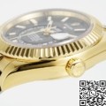 ZF Factory Rolex Imitation Sky-Dweller M336238-0002 Gold Watch Case with Rubber Strap