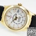 ZF Factory Imitation Rolex Sky-Dweller M336238-0003 Gold Watch Case White Dial