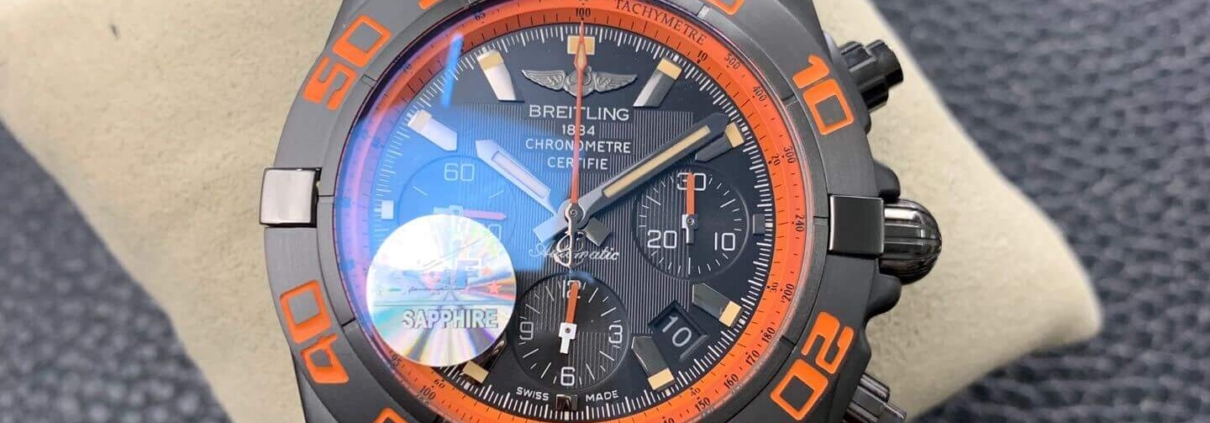 Clone Watch GF Breitling Black Hawk Orange Circle Replica