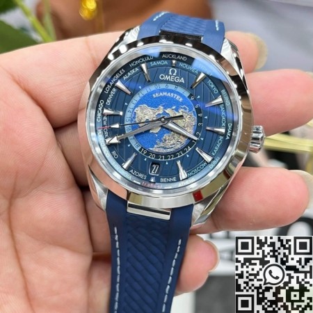 VS Factory Replica Watch Omega Seamaster 220.12.43.22.03.001 Blue Dial Tape Strap: A Replica Masterpiece with Impressive Features