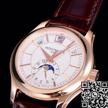 GR Factory Fake Watch Patek Philippe Complications 5205G-013 Rose Gold: V2 Upgraded Edition