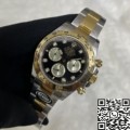 BT Factory Fake Rolex Daytona M126503-0002 - Diamond Scale Black Panda Dial