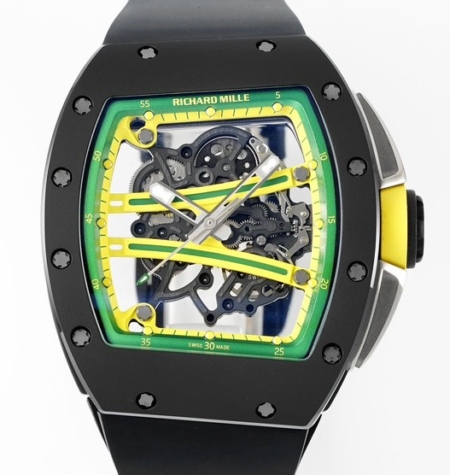 ZF Factory Replica Richard Mille RM061 Black Ceramics Black Strap