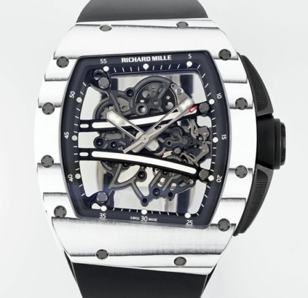 ZF Factory Replica Richard Mille RM061 Carbon Fiber Skeleton Watch