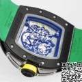 ZF Factory Replica Watch Richard Mille RM061 Black Ceramics Green Strap: A Bold New Statement