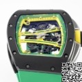 ZF Factory Replica Watch Richard Mille RM061 Black Ceramics Green Strap: A Bold New Statement