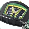 ZF Factory Replica Watch Richard Mille RM061 Black Ceramics Green Strap: A Bold New Statement