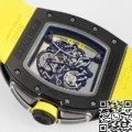 ZF Factory Richard Mille RM061 Black Ceramics Yellow Strap