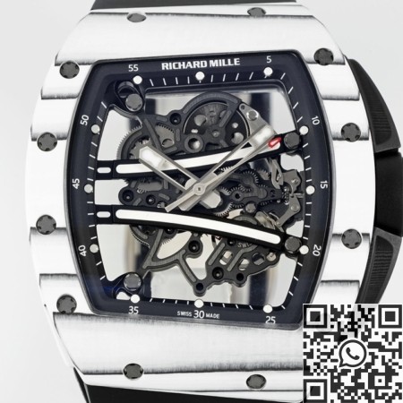 ZF Factory Replica Richard Mille RM061 Carbon Fiber Skeleton Watch