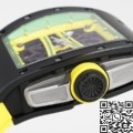 ZF Factory Richard Mille RM061 Black Ceramics Yellow Strap