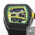 ZF Factory Replica Richard Mille RM061 Black Ceramics Black Strap