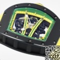 ZF Factory Richard Mille RM061 Black Ceramics Yellow Strap