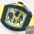 ZF Factory Richard Mille RM061 Black Ceramics Yellow Strap