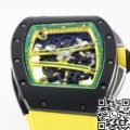 ZF Factory Richard Mille RM061 Black Ceramics Yellow Strap